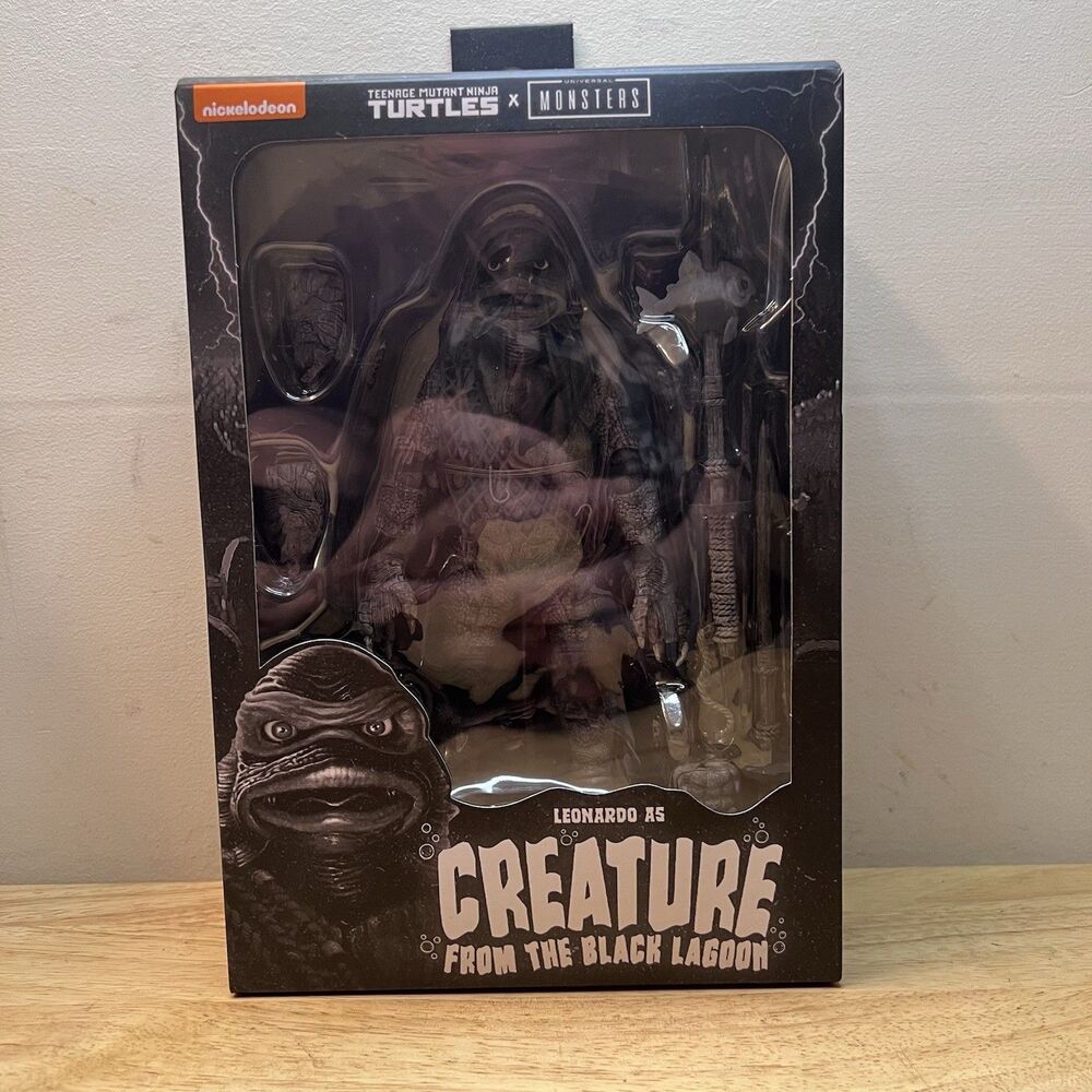 NECA TMNT Leonardo Creature From The Black Lagoon Figure New